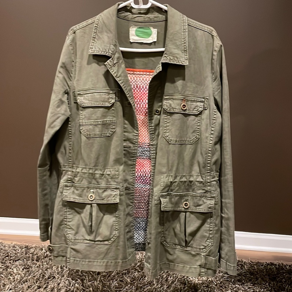 Anthropologie green jacket size small!